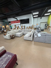 Thomasville Tisdale 6-Piece Modular Sectional with Storage Ottoman — BRAND NEW- ONE SIDE CUSHION IS INCORRECT FABRIC BUT A PRETTY GOOD MATCH!  OUR PRICE ALREADY REDUCED BY $100 FOR THAT REASON!