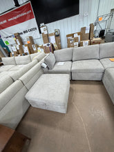 Thomasville Tisdale 6-Piece Modular Sectional with Storage Ottoman — BRAND NEW- ONE SIDE CUSHION IS INCORRECT FABRIC BUT A PRETTY GOOD MATCH!  OUR PRICE ALREADY REDUCED BY $100 FOR THAT REASON!