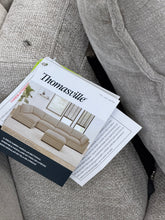 Thomasville Tisdale 6-Piece Modular Sectional with Storage Ottoman — BRAND NEW- ONE SIDE CUSHION IS INCORRECT FABRIC BUT A PRETTY GOOD MATCH!  OUR PRICE ALREADY REDUCED BY $100 FOR THAT REASON!