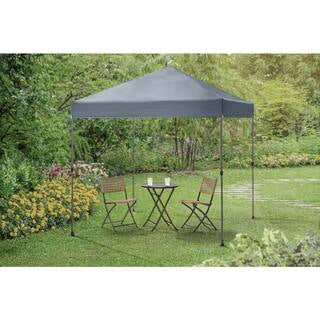 Everbilt
8 ft. X 8 ft. Grey Straight Leg Instant Canopy Pop Up Tent Sto-N-Go- new in bag - grey