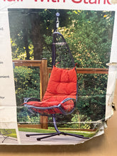 Cushioned Rattan Wicker Hammock Hanging Chair with Stand!! NEW IN BOX!!