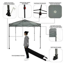 Everbilt
8 ft. X 8 ft. Grey Straight Leg Instant Canopy Pop Up Tent Sto-N-Go- new in bag - grey