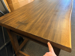 Whitley 54" Live Edge Writing Desk! (NEW - CHIPPED/SCRATCHED FROM SHIPPING)