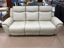 Sanders Leather Power Reclining Sofa with Power Headrests! (NEW - MINOR SCRATCH)
