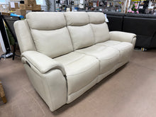 Sanders Leather Power Reclining Sofa with Power Headrests! (NEW - MINOR SCRATCH)
