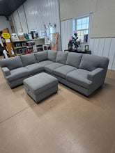 Thomasville Emilee Fabric Sectional with Storage Ottoman- new