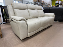 Sanders Leather Power Reclining Sofa with Power Headrests! (NEW - MINOR SCRATCH)