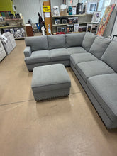 Thomasville Emilee Fabric Sectional with Storage Ottoman- new