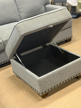 Thomasville Emilee Fabric Sectional with Storage Ottoman- new