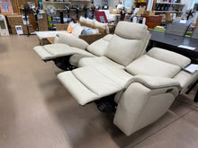 Sanders Leather Power Reclining Sofa with Power Headrests! (NEW - MINOR SCRATCH)