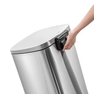 Qualiazero Rectangular Step Garbage Can 3 Piece Combo, 13.2 gal , Two 1.3 gal, Stainless Steel!

- New in box
