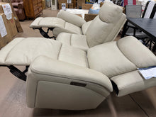 Sanders Leather Power Reclining Sofa with Power Headrests! (NEW - MINOR SCRATCH)