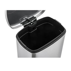 Qualiazero Rectangular Step Garbage Can 3 Piece Combo, 13.2 gal , Two 1.3 gal, Stainless Steel!

- New in box