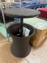 Keter Pacific Cool Bar Outdoor Patio Furniture and Hot Tub Side Table with 7.5 Gallon Beer and Wine Cooler, Espresso Brown!! BRAND NEW!!