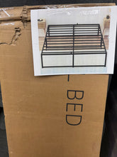 Full Size Bed Frame, 14 inch Metal with 3 in 1 Sturdy Steel Support, No Box Spring Needed, Black Frame! (NEW IN BOX)