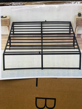 Full Size Bed Frame, 14 inch Metal with 3 in 1 Sturdy Steel Support, No Box Spring Needed, Black Frame! (NEW IN BOX)
