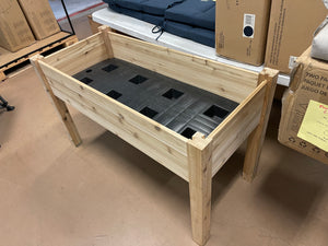 Cedar wood elevated raised garden bed - assembled - new - slight scratch and dent- see pics