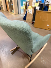 Rocking Chair Nursery,Teddy Upholstered Glider Rocker with High Backrest,Modern Rocking Accent Chairs Glider For Living Room, Nursery, Bedroom,Green! (NEW & ASSEMBLED)