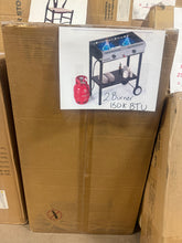 Karl Home 2 Burner 150,000 BTU Gas Propane Stove with Wheels!! NEW IN BOX!!