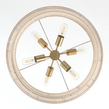 24" 6-Light Dimmable Drum Chandelier! (NEW IN BOX)