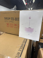 24" 6-Light Dimmable Drum Chandelier! (NEW IN BOX)