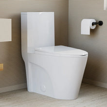 St. Tropez Comfort Height One-Piece Elongated Toilet, Vortex Dual-Flush 1.1/1.6 GPF, White Hardware SM-1T254! (NEW IN BOX)