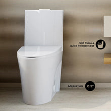 St. Tropez Comfort Height One-Piece Elongated Toilet, Vortex Dual-Flush 1.1/1.6 GPF, White Hardware SM-1T254! (NEW IN BOX)