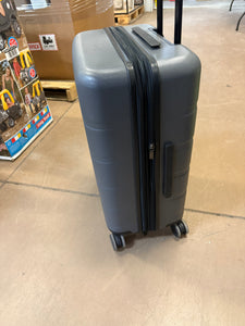 Hardside Medium Checked Spinner Suitcase - Open Story, Gray!! NEW!!