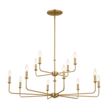 12 - Light Steel Dimmable Tiered Chandelier! (NEW IN BOX)
