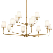 12 - Light Steel Dimmable Tiered Chandelier! (NEW IN BOX)