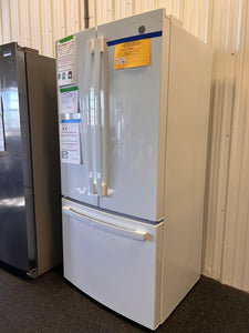 GE 18.6-cu ft Counter-depth French Door Refrigerator with Ice Maker (White) - (NEW - SCRATCH/DENT)