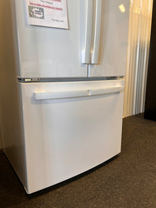 GE 18.6-cu ft Counter-depth French Door Refrigerator with Ice Maker (White) - (NEW - SCRATCH/DENT)