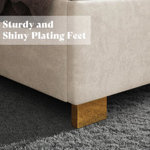 Duncanville Upholstered Platform Bed, King, White! (NEW IN BOX)