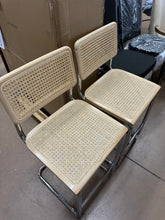 Zesthouse Rattan Counter Height Bar Stools Set of 6, 24.8" Counter Height Chairs with Cane Back, Natural! (NEW & ASSEMBLED)