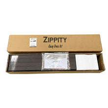 26in H x 24in W (3 Panels) No Dig Zippity Maui Fence Kit, Charcoal Color WoodTek Vinyl Fence Panel, Temporary Outdoor Border for Garden, Easy Install DIY Fence for Backyard, Patio, & Deck, ZP19066! (NEW IN BOX)