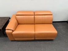 One Arm Power Recline Loveseat, Leather! (NEW - NO RIGHT ARM)