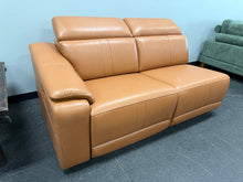 One Arm Power Recline Loveseat, Leather! (NEW - NO RIGHT ARM)