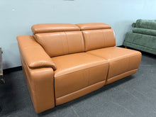 One Arm Power Recline Loveseat, Leather! (NEW - NO RIGHT ARM)