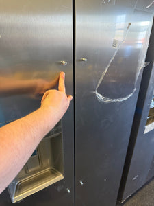 Frigidaire Gallery 22.3-cu ft Side-by-Side Refrigerator with Ice Maker ,Water and Ice Dispenser ( Fingerprint Resistant Stainless Steel ) ENERGY STAR Certified! (BRAND NEW - MISSING HANDLES!)
