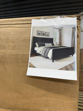 Aurieona Upholstered Platform Bed, Black, King! (NEW IN BOX)