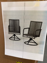 4pc Granby Padded Wicker Outdoor Patio Dining Chairs Swivel Chairs - Threshold: Weather-Resistant, Metal Frame, Basket Weave! (BRAND NEW IN BOX)