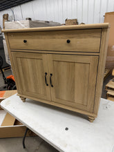 SCARLETT ACCENT CABINET — BEAUTIFUL NATURAL WOOD LOOK! Minor defects - see pics