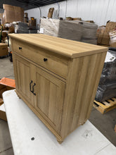 SCARLETT ACCENT CABINET — BEAUTIFUL NATURAL WOOD LOOK! Minor defects - see pics