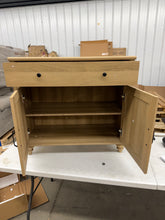 SCARLETT ACCENT CABINET — BEAUTIFUL NATURAL WOOD LOOK! Minor defects - see pics