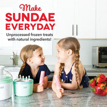 Dash Everyday Ice Cream Maker for Gelato Sorbet, Frozen Yogurt + Ice Pops, with Mixing Bowl & Ice Pop Molds + Recipe Book, 1 Quart**New in box**