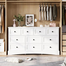 Bedroom Dresser With 10 Drawers, 55.2" Long Dresser Tv Stand With Charging Station, For Bedroom Living Room, White! (NEW IN BOX)