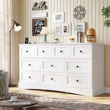 Bedroom Dresser With 10 Drawers, 55.2" Long Dresser Tv Stand With Charging Station, For Bedroom Living Room, White! (NEW IN BOX)