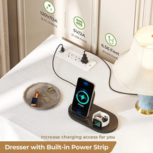 Bedroom Dresser With 10 Drawers, 55.2" Long Dresser Tv Stand With Charging Station, For Bedroom Living Room, White! (NEW IN BOX)