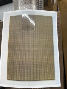 Micro Grid Rectangular Woven Indoor Outdoor Area Rug - 6’7” x 9’! (NEW - WRAPPED IN PLASTIC)