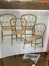 Britanna Stackable Patio Chair Beige, Set of 4! (NEW IN BOX)